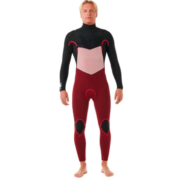 RIP CURL DAWN PATROL 5/3 MUTA INVERNALE CHEST ZIP BLACK