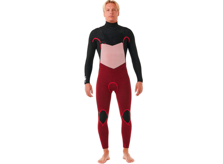 RIP CURL DAWN PATROL 5/3 MUTA INVERNALE CHEST ZIP BLACK