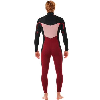 RIP CURL DAWN PATROL 5/3 MUTA INVERNALE CHEST ZIP BLACK