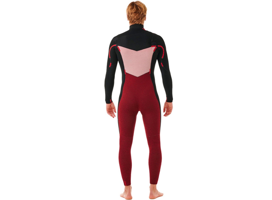 RIP CURL DAWN PATROL 5/3 MUTA INVERNALE CHEST ZIP BLACK