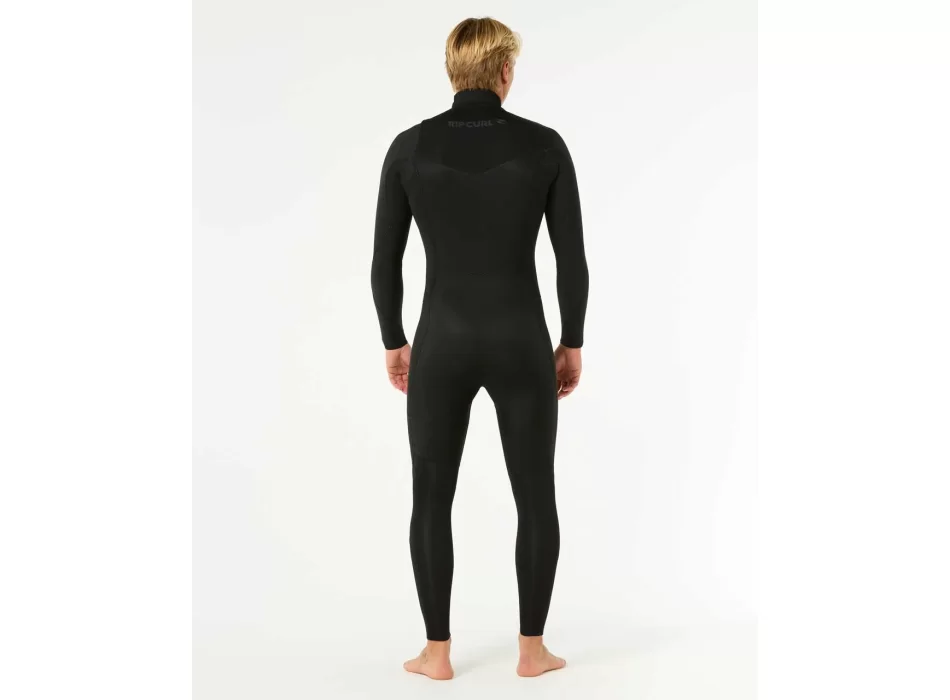 RIP CURL DAWN PATROL 5/3 MUTA INVERNALE CHEST ZIP BLACK