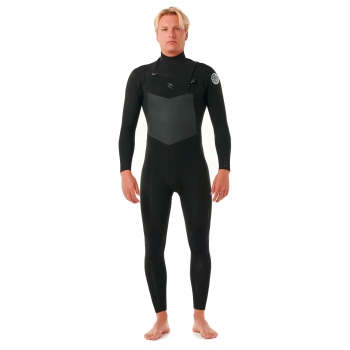 RIP CURL DAWN PATROL 5/3 MUTA INVERNALE CHEST ZIP BLACK