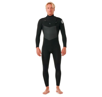 RIP CURL DAWN PATROL 5/3 MUTA INVERNALE CHEST ZIP BLACK
