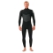 RIP CURL DAWN PATROL 5/3 MUTA INVERNALE CHEST ZIP BLACK
