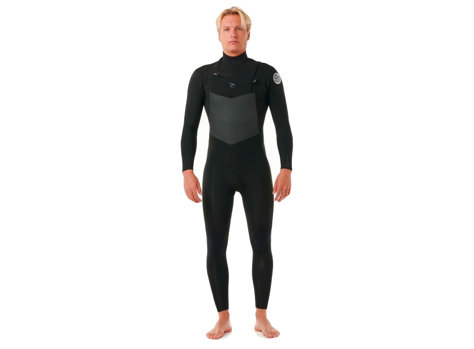 RIP CURL DAWN PATROL 5/3 MUTA INVERNALE CHEST ZIP BLACK
