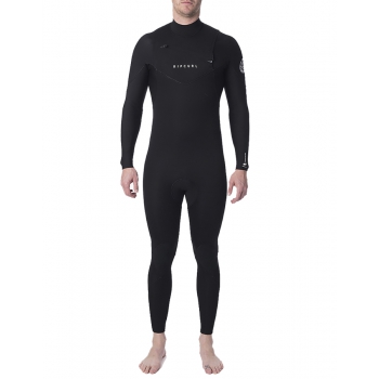 RIP CURL DAWN PATROL 5/3 MUTA INVERNALE FRONT ZIP BLACK