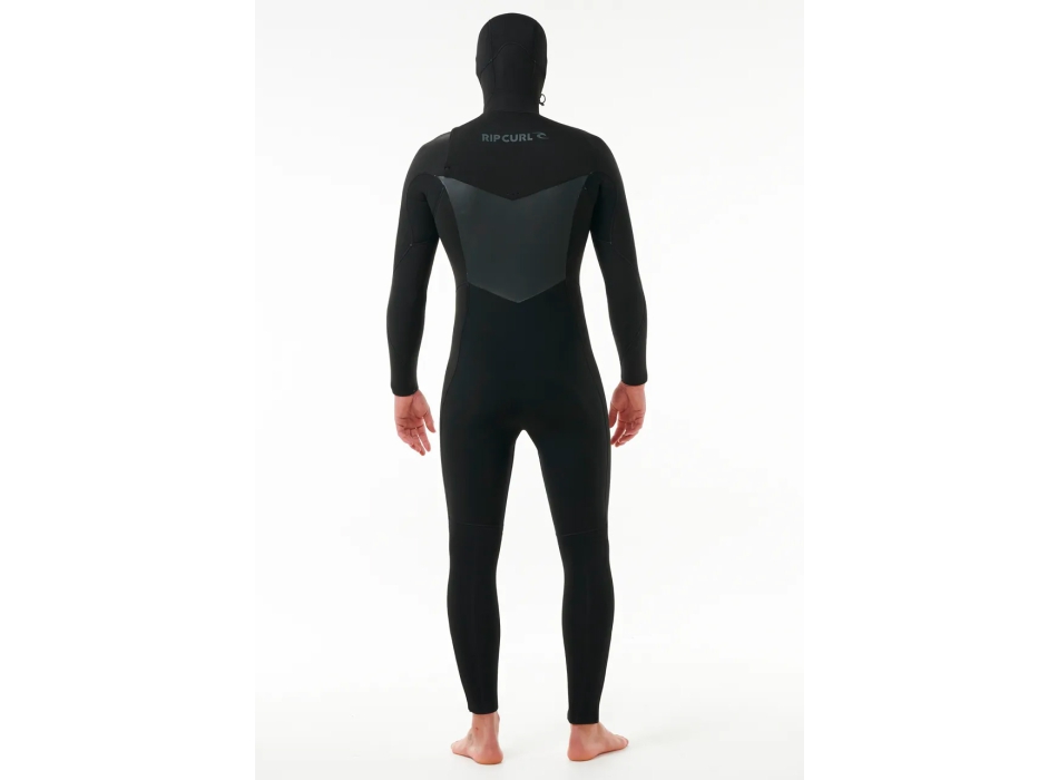 RIP CURL DAWN PATROL 6/4 MUTA INVERNALE CHEST ZIP CON CAPPUCCIO