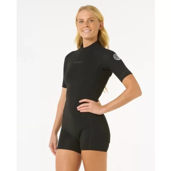 RIP CURL DAWN PATROL ECO 2/2 MUTA PRIMAVERILE BACKZIP BLACK
