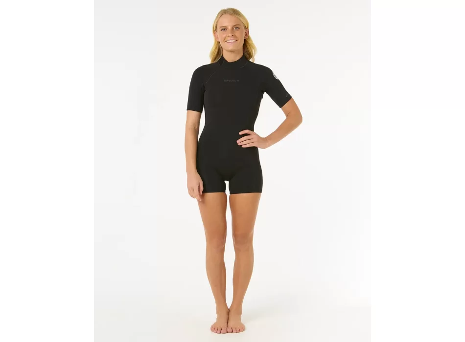 RIP CURL DAWN PATROL ECO 2/2 MUTA PRIMAVERILE BACKZIP BLACK