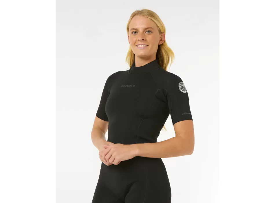 RIP CURL DAWN PATROL ECO 2/2 MUTA PRIMAVERILE BACKZIP BLACK