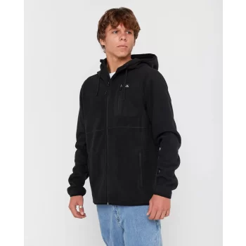 RIP CURL DEPARTED FELPA CON ZIP IN PILE BLACK