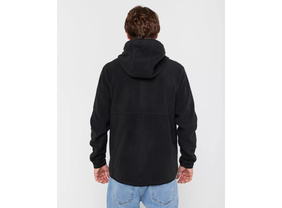 RIP CURL DEPARTED FELPA CON ZIP IN PILE BLACK