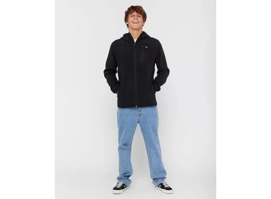 RIP CURL DEPARTED FELPA CON ZIP IN PILE BLACK