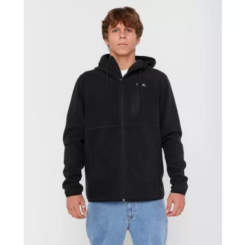 RIP CURL DEPARTED FELPA CON ZIP IN PILE BLACK