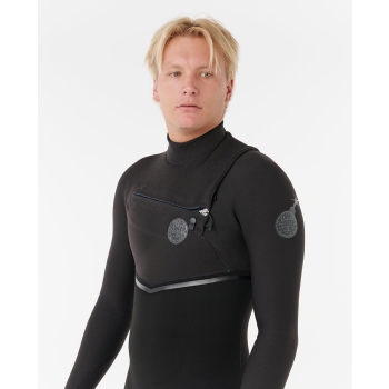 RIP CURL E-BOMB 4/3 MUTA INVERNALE CHEST ZIP BLACK