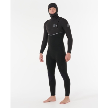 RIP CURL E-BOMB 5/3 MUTA INVERNALE CHEST ZIP BLACK