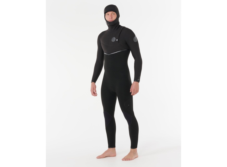 RIP CURL E-BOMB 5/3 MUTA INVERNALE CHEST ZIP BLACK