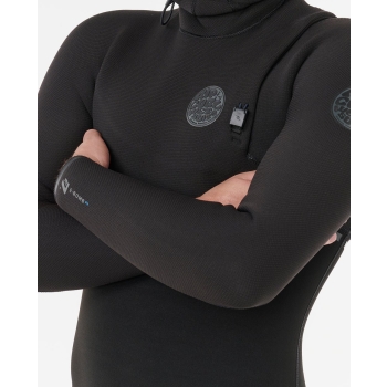 RIP CURL E-BOMB 5/3 MUTA INVERNALE CHEST ZIP BLACK