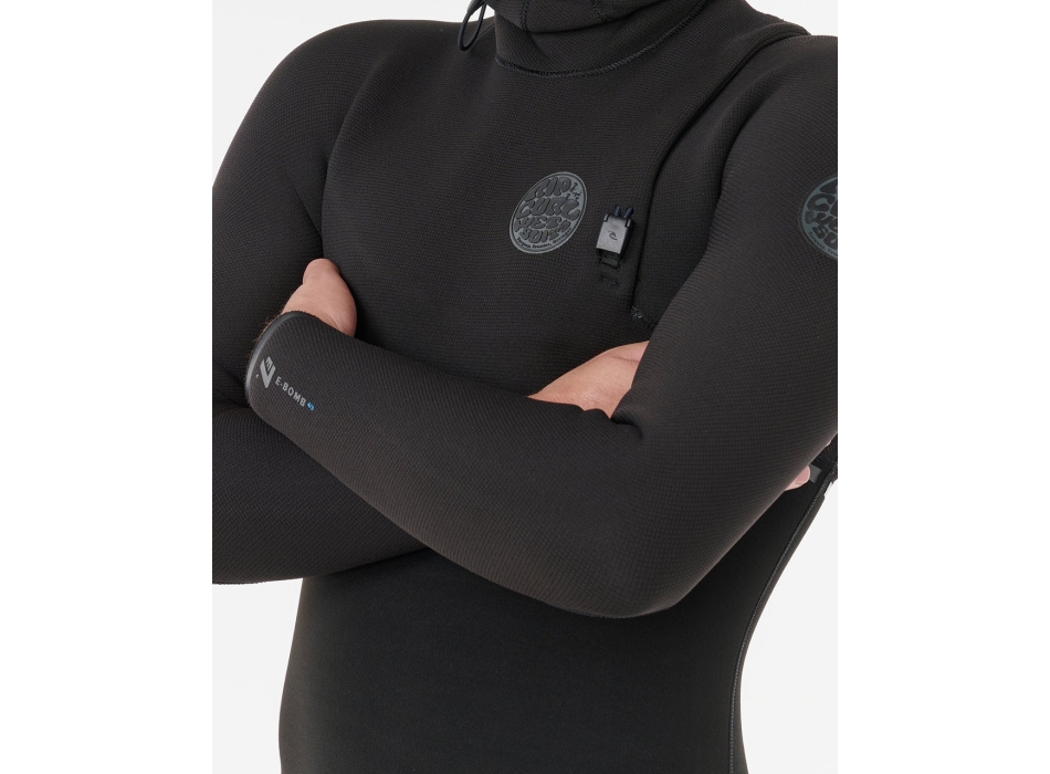 RIP CURL E-BOMB 5/3 MUTA INVERNALE CHEST ZIP BLACK