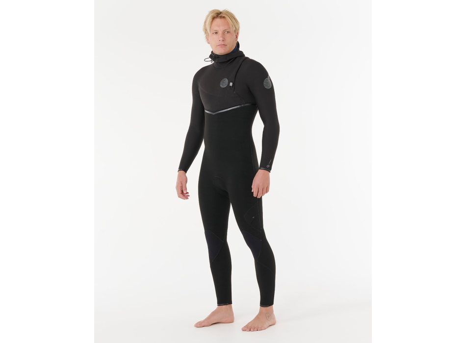 RIP CURL E-BOMB 5/3 MUTA INVERNALE CHEST ZIP BLACK