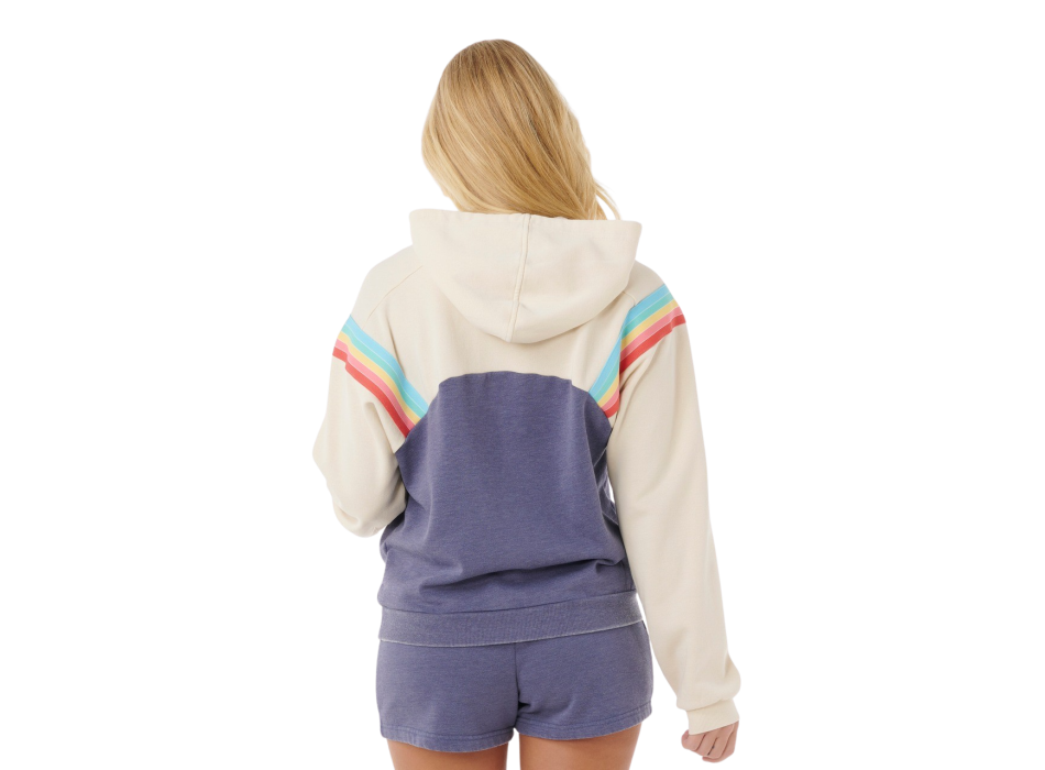 RIP CURL FELPA CON CAPPUCCIO SURF REVIVAL HOOD BLUE