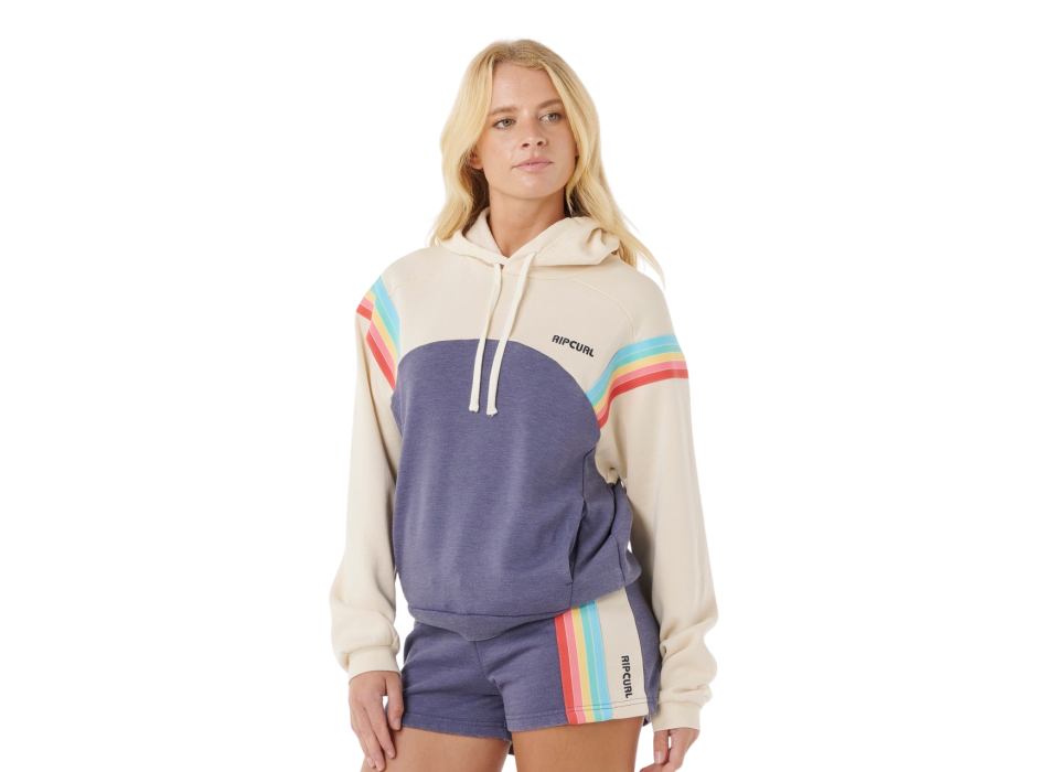 RIP CURL FELPA CON CAPPUCCIO SURF REVIVAL HOOD BLUE