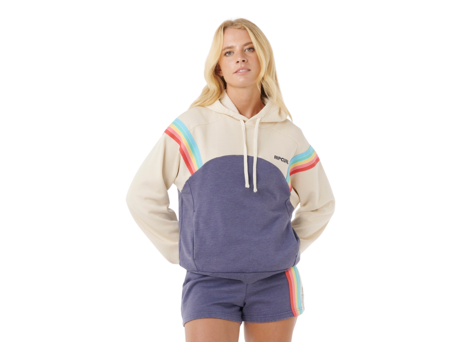RIP CURL FELPA CON CAPPUCCIO SURF REVIVAL HOOD BLUE