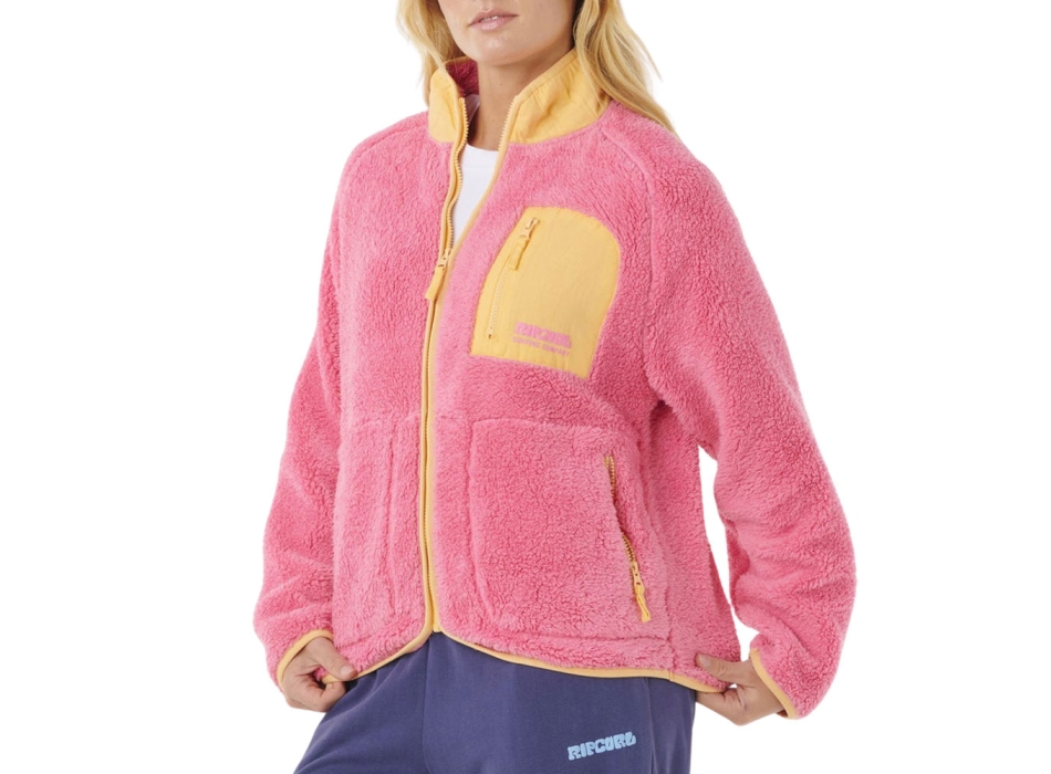 RIP CURL FELPA IN PILE SHORE BREAK DONNA PINK