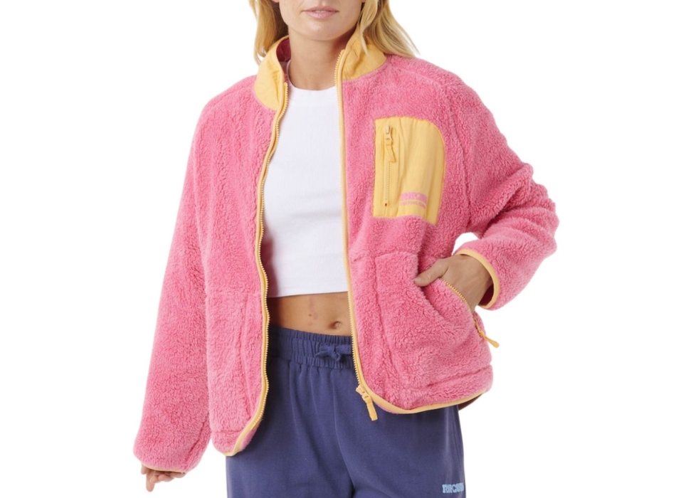 RIP CURL FELPA IN PILE SHORE BREAK DONNA PINK