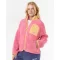 RIP CURL FELPA IN PILE POLAR SHORE BREAK DONNA PINK