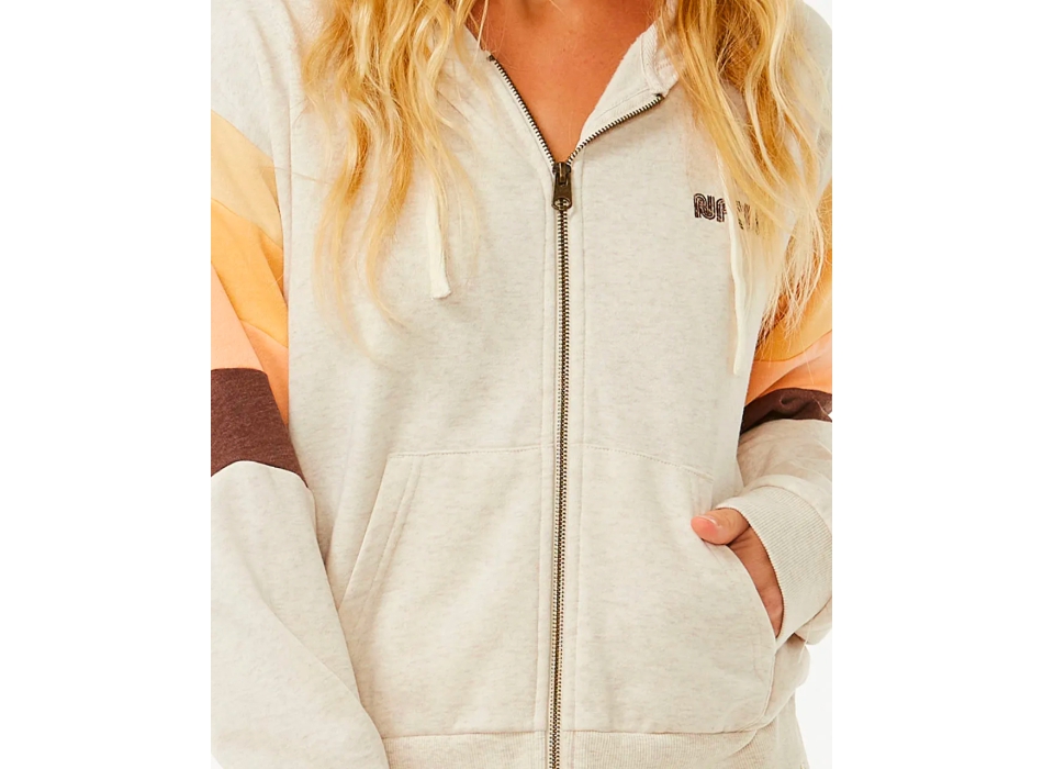 RIP CURL FELPA ZIP CON CAPPUCCIO SURF REVIVAL