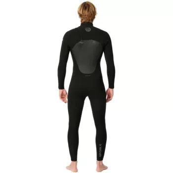 RIP CURL FLASHBOMB 3/2 MUTA INVERNALE FRONT ZIP BLACK