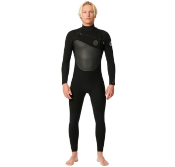 RIP CURL FLASHBOMB 3/2 MUTA INVERNALE FRONT ZIP BLACK