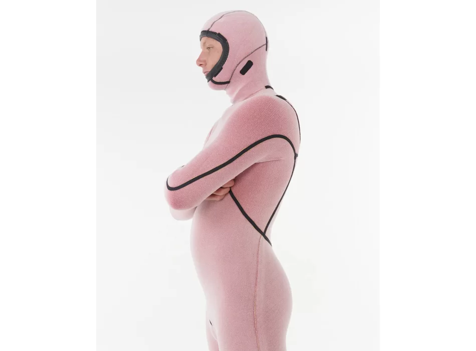 RIP CURL FLASHBOMB 5/4 MUTA INVERNALE CHEST ZIP CON CAPPUCCIO