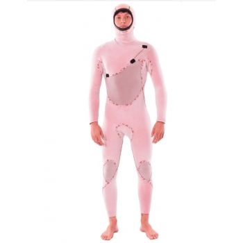 RIP CURL FLASHBOMB 5/4 MUTA INVERNALE CON CAPPUCCIO FRONT ZIP