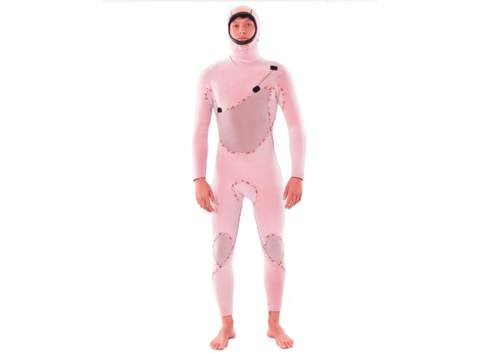 RIP CURL FLASHBOMB 5/4 MUTA INVERNALE CON CAPPUCCIO FRONT ZIP