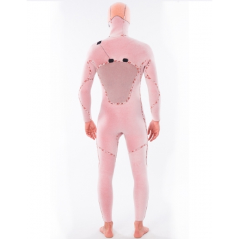 RIP CURL FLASHBOMB 5/4 MUTA INVERNALE CON CAPPUCCIO FRONT ZIP