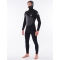 RIP CURL FLASHBOMB 6/4 MUTA INVERNALE CON CAPPUCCIO FRONT ZIP