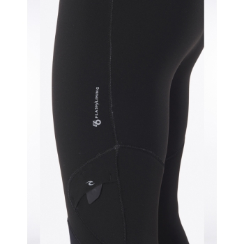 RIP CURL FLASHBOMB 6/4 MUTA INVERNALE CON CAPPUCCIO FRONT ZIP