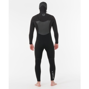 RIP CURL FLASHBOMB 6/4 MUTA INVERNALE CON CAPPUCCIO FRONT ZIP
