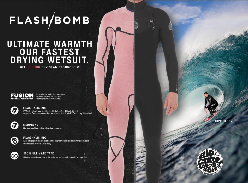 RIP CURL FLASHBOMB 6/4 MUTA INVERNALE CON CAPPUCCIO FRONT ZIP BLACK