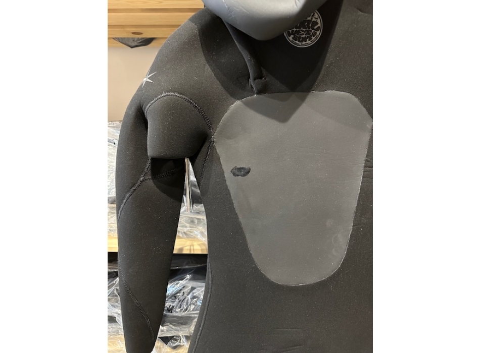 RIP CURL FLASHBOMB 6/4 MUTA INVERNALE CON CAPPUCCIO FRONT ZIP (GRADO B)