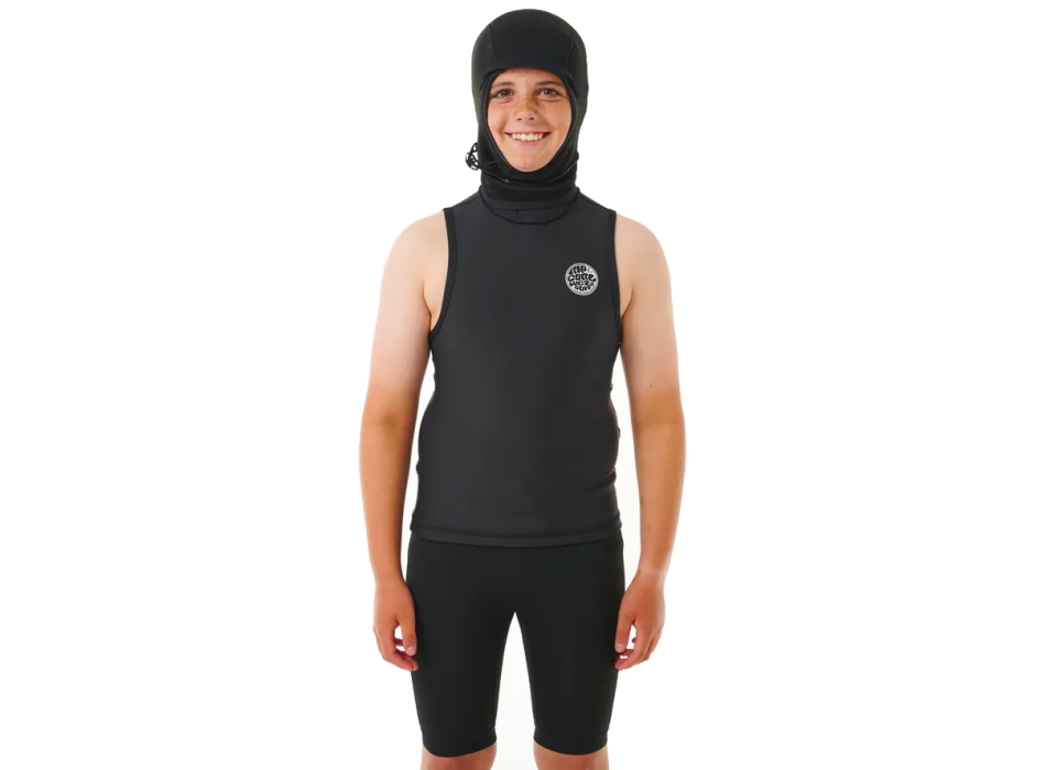 RIP CURL FLASHBOMB POLYPRO HOOD VEST CORPETTO CON CAPPUCCIO 2MM BAMBINO