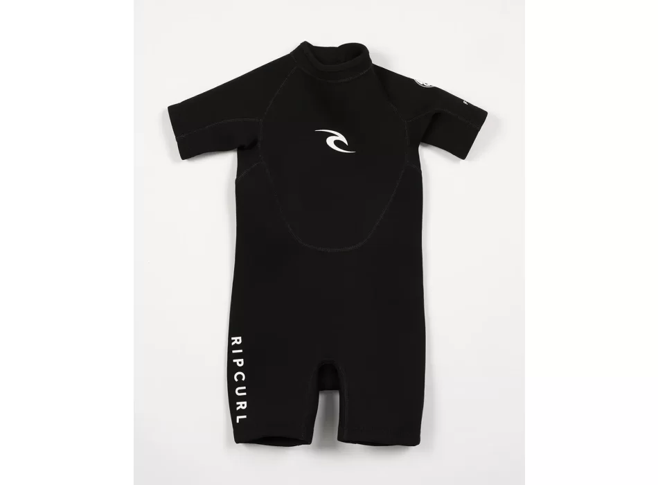 RIP CURL FREELITE MUTA CORTA 2MM GROMS BACK ZIP BLACK