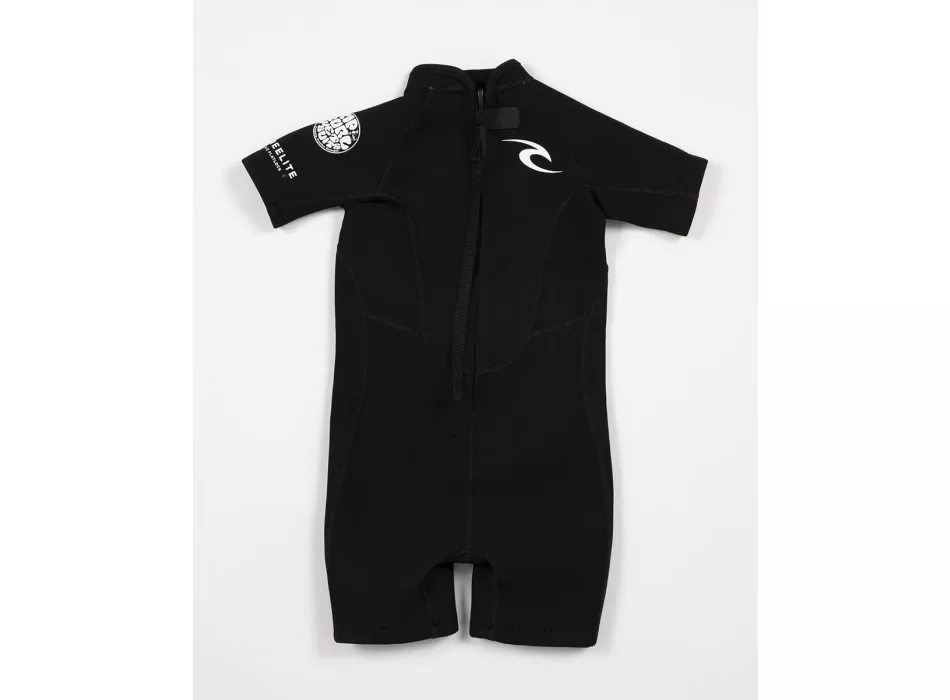 RIP CURL FREELITE MUTA CORTA 2MM GROMS BACK ZIP BLACK
