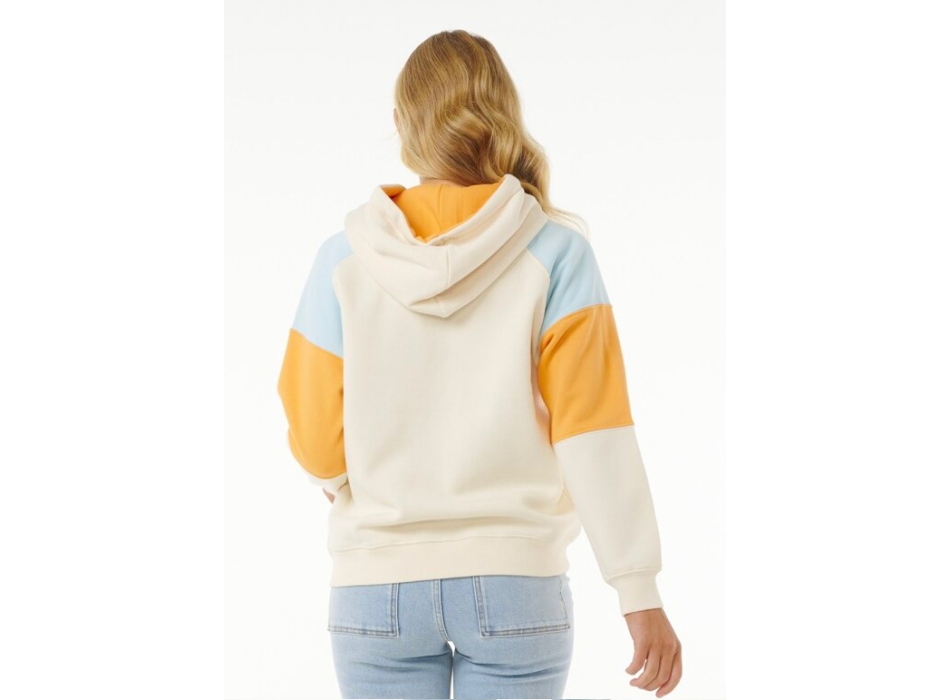 RIP CURL GALICIA FELPA CON ZIP E CAPPUCCIO DONNA BEIGE