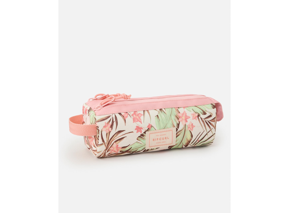 RIP CURL GLOBAL PENCIL CASE ASTUCCIO DOPPIO BONE
