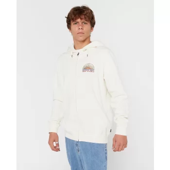 RIP CURL GRATEFUL SHRED FELPA CON CAPPUCCIO E ZIP BONE