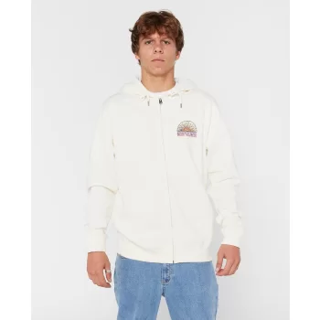 RIP CURL GRATEFUL SHRED FELPA CON CAPPUCCIO E ZIP BONE