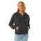 RIP CURL HIGH TIDE SCENIC RELAXED FELPA CON ZIP E CAPPUCCIO DONNA WASHED BLACK